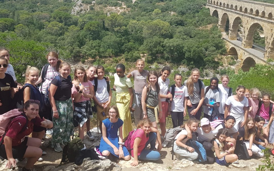 Sortie des 6e au Pont du Gard